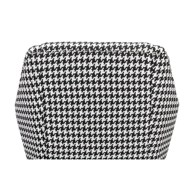Mid Century Style Houndstooth Armchair For Sale In Raleigh - Image 6 of 9