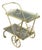 20th Century Rolling Table Trolley in Brass and Glass For Sale
