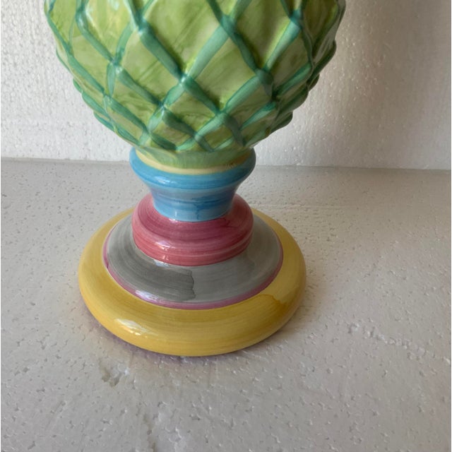 Modern Mackenzie Childs Large Thistle Vase For Sale - Image 3 of 4