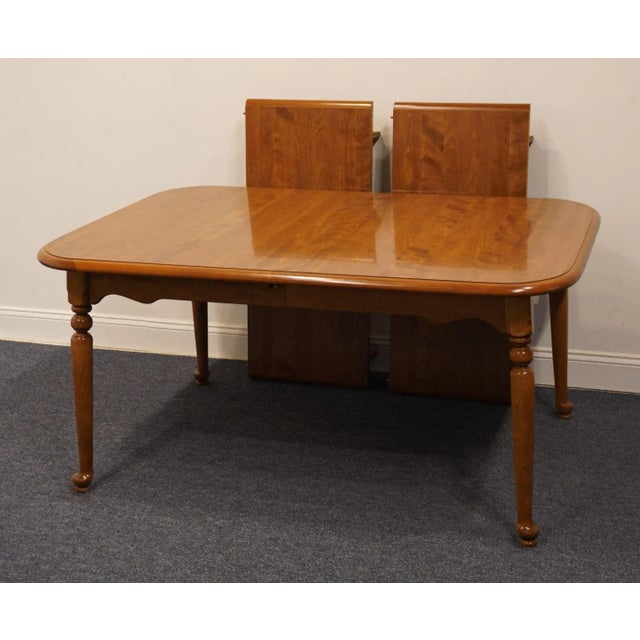 Ethan Allen Heirloom Nutmeg Maple Colonial Early American 96" Dining Table 10-6163p For Sale - Image 10 of 12