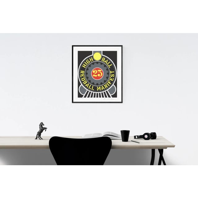 Robert Indiana 1997 Robert Indiana Highball on the Redball Manifest Serigraph For Sale - Image 4 of 5