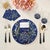 Let your table transition from classic to modern with our Ouroboros Vegan Leather Round Pebble Placemat, featuring an...