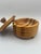 1996 Handcrafted Laminated Wood Lidded Bowl With Geometric Inlay For Sale - Image 9 of 11