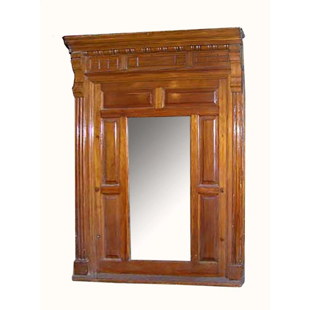 Late 19th Century Antique Maple Mirror For Sale - Image 5 of 5