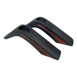 Japanese Modernist Ikebana Vases, 1970s, Set of 2 For Sale