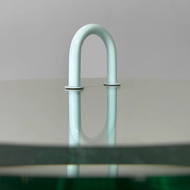 Italian Modern Metal and Glass Coffee Table by Vico Magistretti for Cattelan Italia, 1980s For Sale - Image 10 of 18