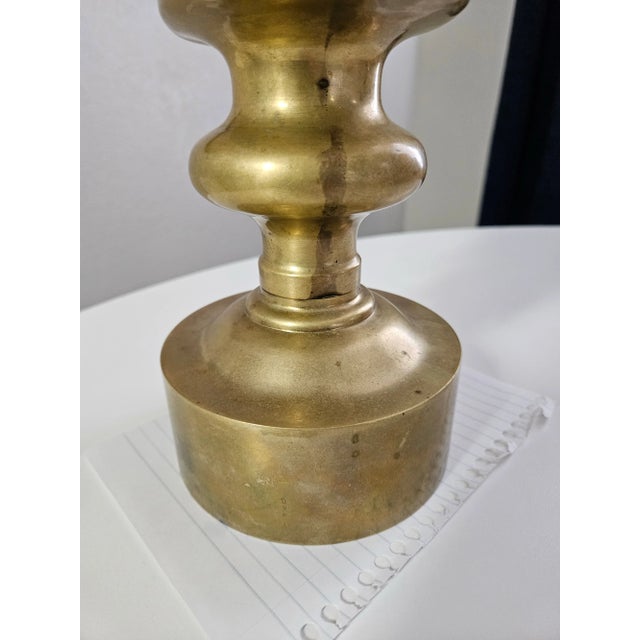 Large Vintage Brass Horse Head, Chess Decor For Sale - Image 10 of 10