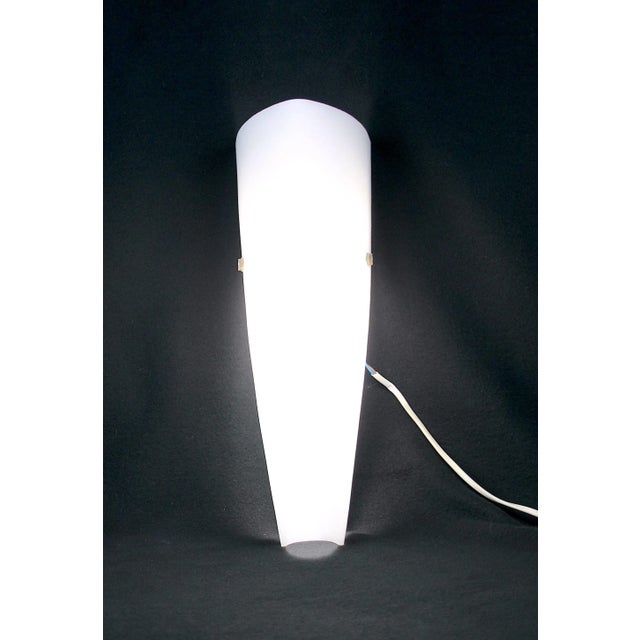 Fabas Luce, Modern White Glass Opaline Single Sconce By, Late 20th Century Italy For Sale - Image 6 of 7