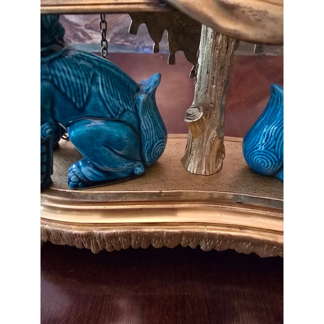 Antique Chinese Porcelain Bronze Clock Set For Sale - Image 11 of 16