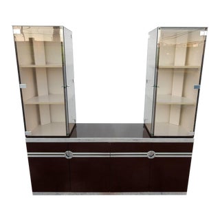 Designer Pierre Cardin Buffet Bar Cabinet Signed, circa 1970s - Set of 3 For Sale