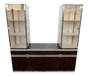 Designer Pierre Cardin Buffet Bar Cabinet Signed, circa 1970s - Set of 3