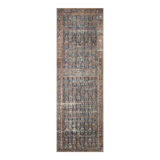 Amber Lewis x Loloi Billie Ocean / Brick 2'-6" x 9'-6" Runner Rug For Sale