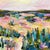 Contemporary Fine Art Abstract Coastal Painting by Pamela Wingard For Sale