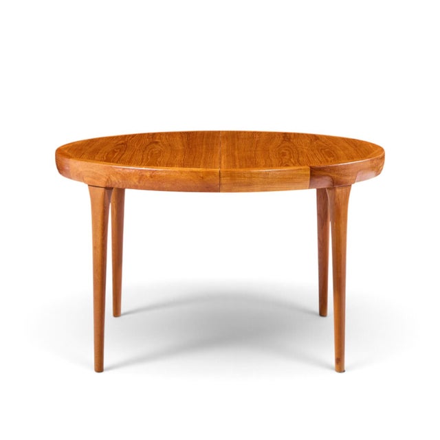 Wood Kofod Larsen for Faarup Møbelfabrik Mid Century Danish Teak Expanding Dining Table With 2 Leaves For Sale - Image 7 of 13