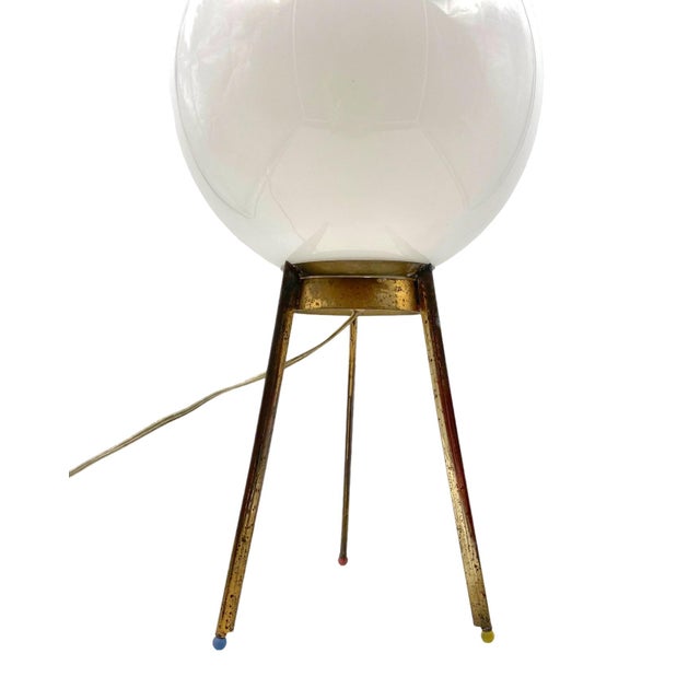 Mid-Century Tripod Brass Table Lamp, 1950s For Sale - Image 13 of 18