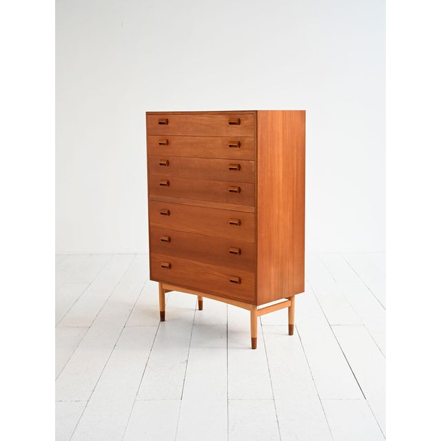 Danish Chest of Drawers by Børge Mogensen for Søborg Møbelfabrik, 1950s For Sale - Image 3 of 8