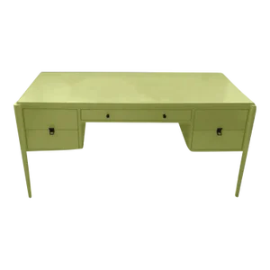 Mid 20th Century Lacquered Green Writing Desk