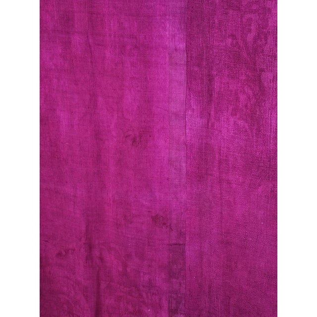 Textile Antique Italian Bedspread in Calabrian Silk Damask, 1750 For Sale - Image 7 of 11