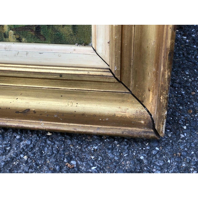 Danish Artist, Landscape, Large Oil on Canvas, Framed For Sale - Image 7 of 11