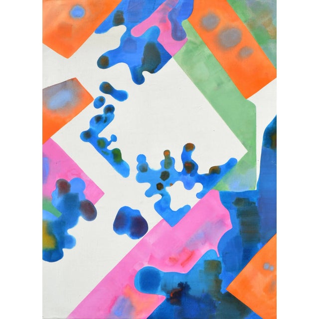 1980s Erle Loran "Salt Ponds II" Modern Abstract 1986 For Sale - Image 5 of 5