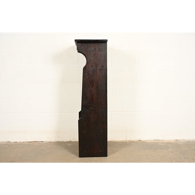 Stickley Brothers Style Antique Mission Oak Arts & Crafts Bookcase or Magazine Rack, Circa 1910 For Sale - Image 10 of 12