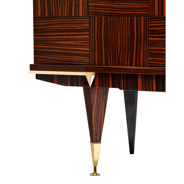 Wood 1950s Mid-Century Modern Macassar Buffet For Sale - Image 7 of 9