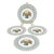 Vintage Mid-Century Modern Villeroy & Boch Basket Dinner Plate- Set 4 For Sale
