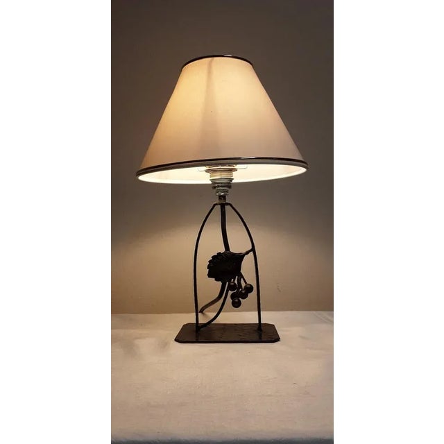 Small French Art Deco Table Lamp, 1940s For Sale - Image 6 of 7