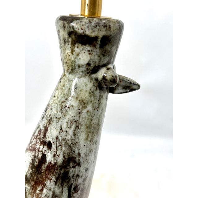 Vintage Zoomorphic Lamp by Alexandre Kostanda for Vallauris, 1950s For Sale - Image 3 of 10