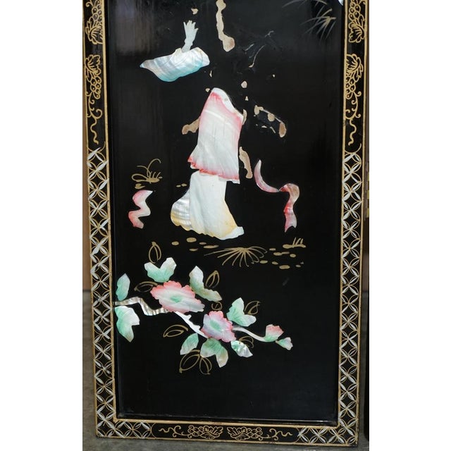 Chinese Soapstone Folding Screen Room Divider, 1920s For Sale - Image 10 of 18