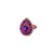 2020s 3.57 Ct Amethyst, Garnet, Pink Sapphire, Diamond 14k Rose Gold Cocktail Ring, Size 7 For Sale - Image 5 of 5