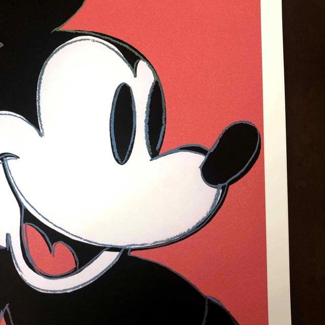 Printmaking Materials 1990s After Andy Warhol "Mickey Mouse Pink" Lithograph For Sale - Image 7 of 13