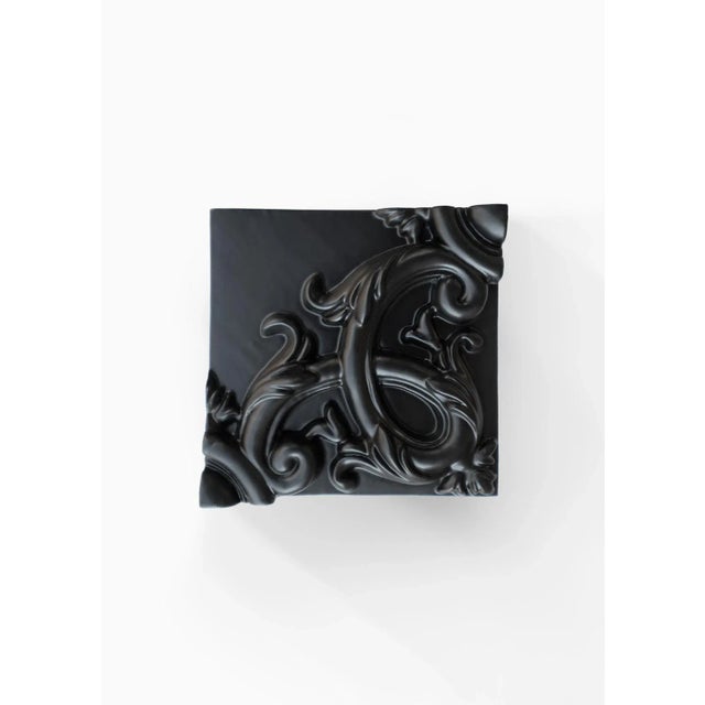 Baroque three-dimensional ceramic with floral decorations. Customizable colors and finishes Designer: Anthony and Joseph...