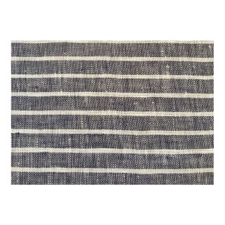 Plum Textiles Norse Charcoal Linen For Sale