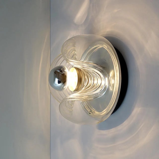 1970s Vintage Glass Sconce by Peill & Putzler For Sale - Image 5 of 9