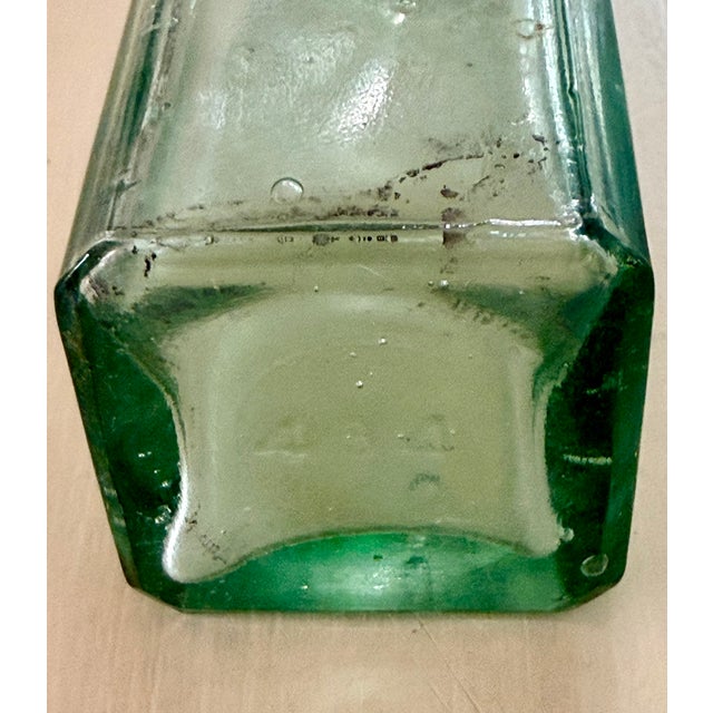 Aqua Antique Apothecary Bottles, Set of 5 For Sale - Image 8 of 16