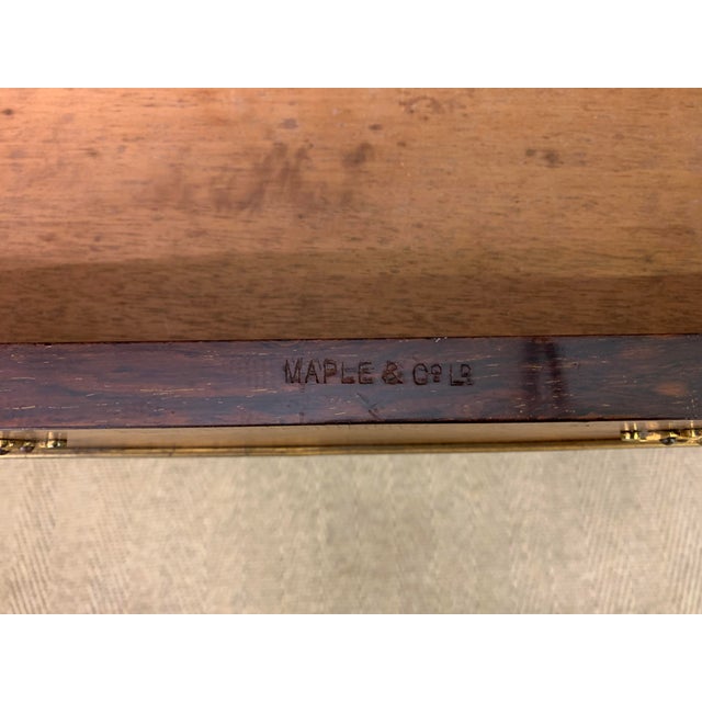 Inlaid Rosewood Envelope Card Table by Maple & Co., 1890 For Sale - Image 7 of 18