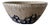 American Studio Pottery Colander Bowl in Cobalt Blue and Cream, New York For Sale