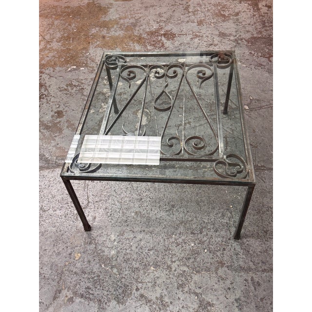 19th Century French Gate + Glass Custom Coffee Table For Sale In San Francisco - Image 6 of 12