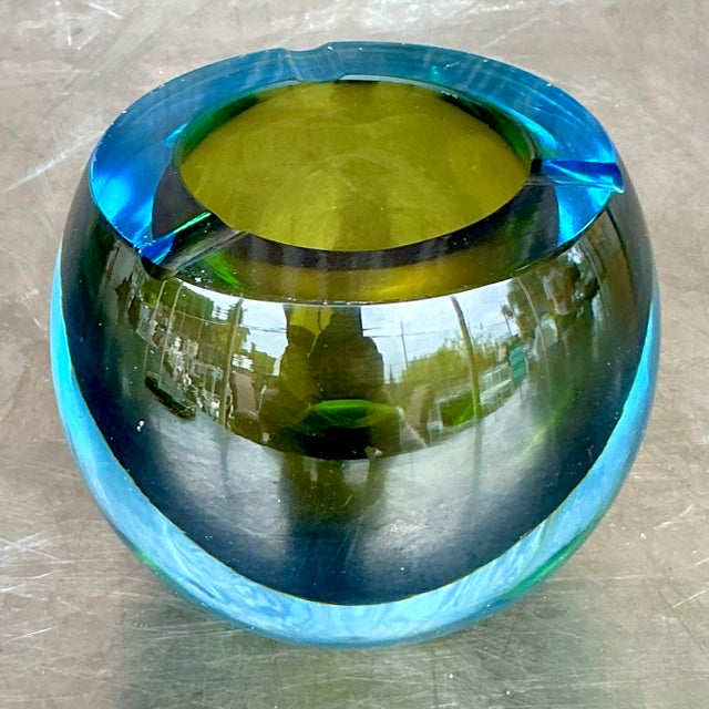 Vintage Boho Glass Ashtray After Murano For Sale - Image 4 of 5