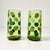 Mid 20th Century Boho Chic Modern Olive Polka Dot Tumbler Glassware - Set of 6. For Sale - Image 13 of 14