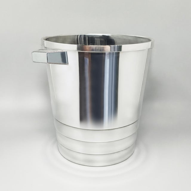 An exceptional french art deco silver-plated champagne and wine cooler designed by luc lanel for christofle's historic...