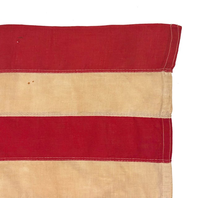 Vintage Cotton American Flag With 48 Sewn Stars For Sale - Image 4 of 6