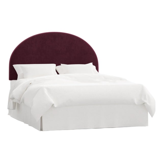 Monroe Plum Velvet Headboard, Twin For Sale