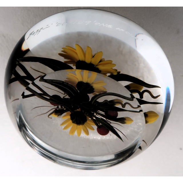 Chris Buzzini (American B. 1949) -One of a Kind Magnificent Paperweight From the Widely Acclaimed Glass Artist Extraordinaire For Sale - Image 17 of 18