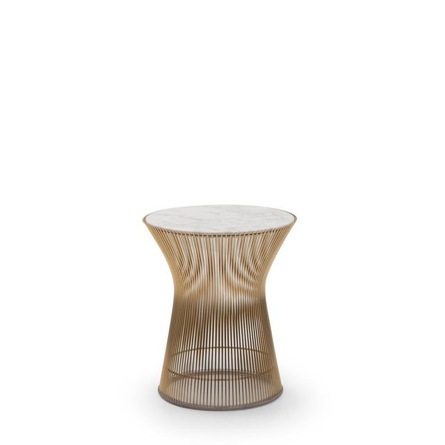 18 Karat Gold Side Table by Warren Platner for Knoll International, 2000s For Sale - Image 10 of 10