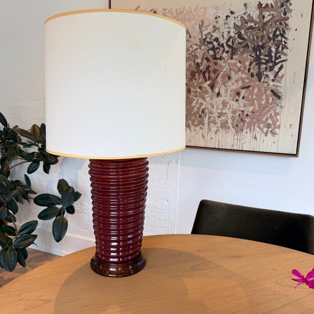 Christopher Spitzmiller Spiral Lamp in Scarlett For Sale In Washington DC - Image 6 of 9