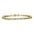 18k Yellow Gold 18.5ct Natural Oval Peridot Tennis Bracelet for Women For Sale