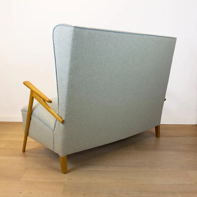 Mid-Century Modern Mid-Century Spanish Two-Seater Sofa, 1950s For Sale - Image 3 of 12