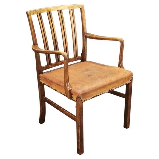 Model 1675 Armchair attributed to Ole Wanscher for Fritz Hansen, Denmark 1942 For Sale - Image 14 of 14